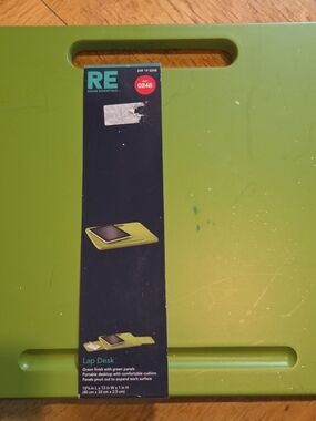 NWT. Room Essentials Lime Green Portable Lap Desk with Carry Handle